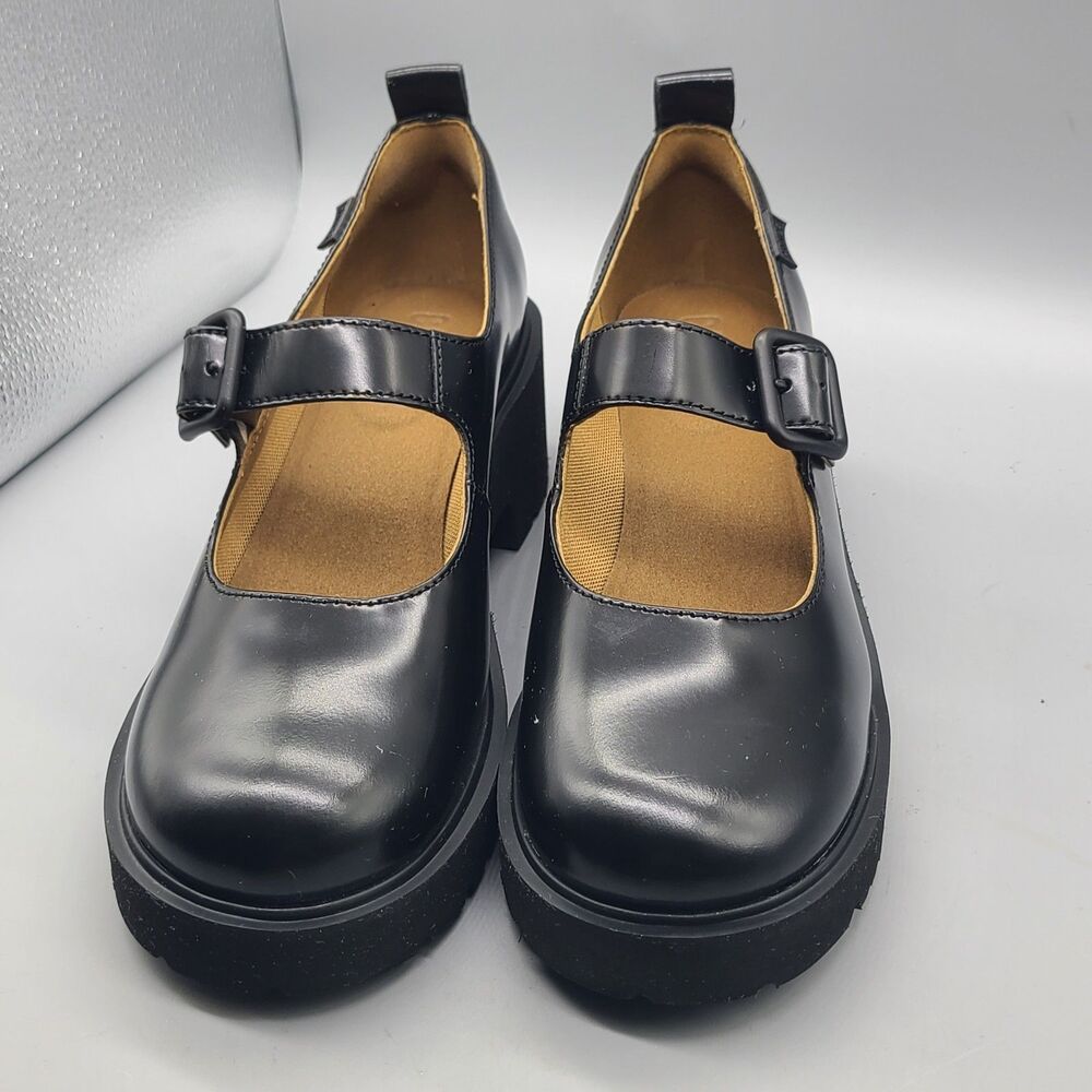 CAMPER Women's Milah Platform Mary Jane Black Leather Shoes Size 11/ 42 New - Picture 3 of 10